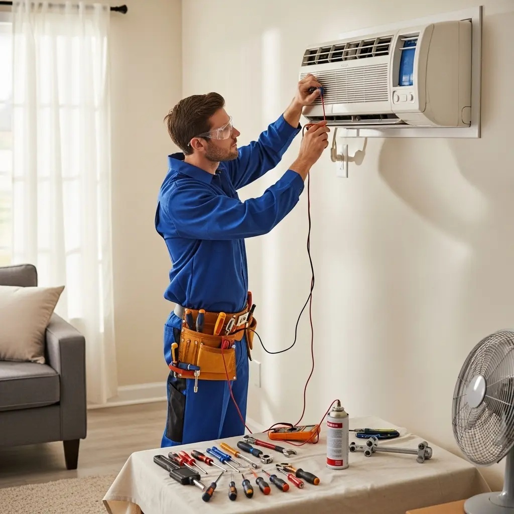 Üsküdar Hotpoint Hotpoint klima gaz dolumu ve bakım – Enerji verimliliği artırıldı. - Teknik servis örneği